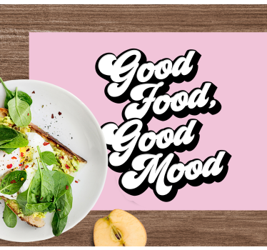 Tischset text gute essensweisheit - TenStickers