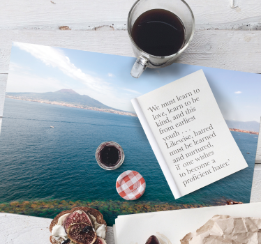 Tischset text mit inspirierendem liebeszitat - TenStickers