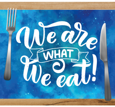 Tischset text mit inspirierenden zitaten - TenStickers