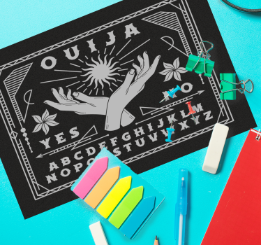 Tischset text ouija brett hände - TenStickers