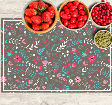 Tischset textur botanischer struktur-finish - TenStickers