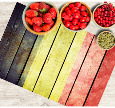 Tischset textur bunte holzplanke - TenStickers