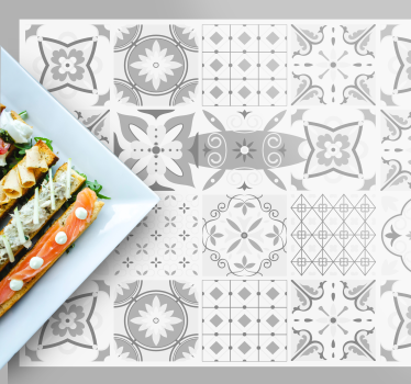 Tischset textur elegante monochrome muster - TenStickers