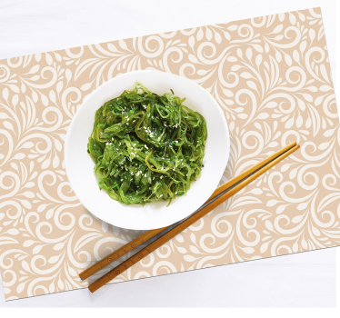Tischset textur elegantes botanisches element - TenStickers