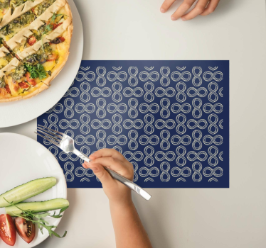Tischset textur elegantes unendlichkeitmuster - TenStickers
