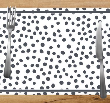 Tischset textur im polka dot stil - TenStickers