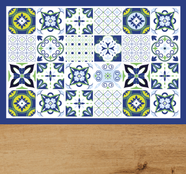 Tischset textur lebendige geometrische kompositionen - TenStickers