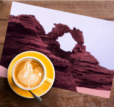 Tischset textur malerische felsformation - TenStickers