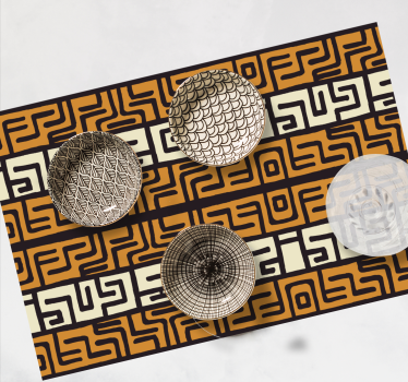 Tischset textur mit abstrakter musteroberfläche - TenStickers