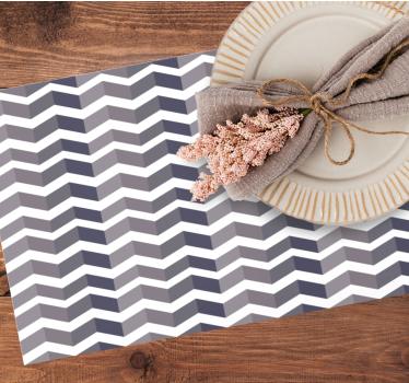 Tischset textur mit chevron-muster design - TenStickers