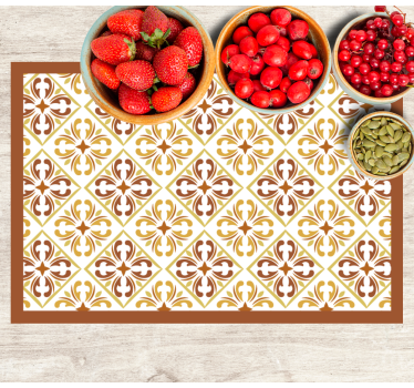 Tischset textur mit elegantem geometrischen muster - TenStickers