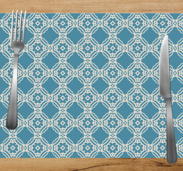 Tischset textur mit filigranem muster - TenStickers