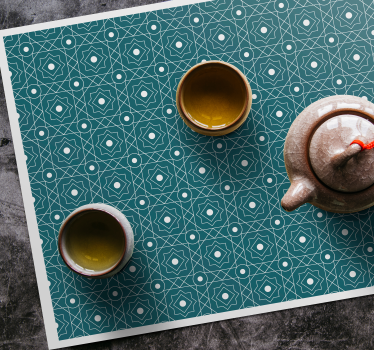Tischset textur mit geometrischem finish - TenStickers