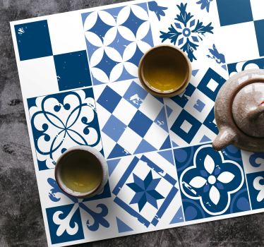 Tischset textur mit geometrischen mustern - TenStickers