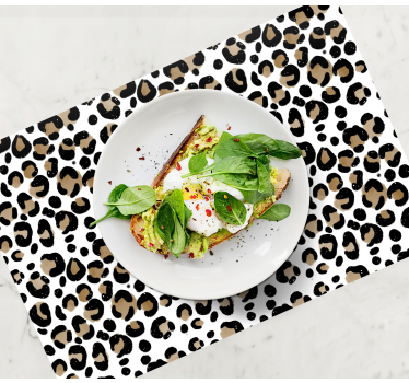 Tischset textur mit leopardenmuster - TenStickers