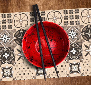 Tischset textur mit schickem muster - TenStickers