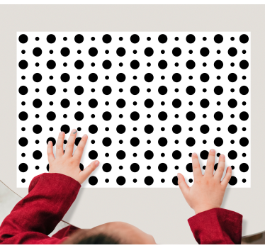 Tischset textur mit schwarzen punkten - TenStickers