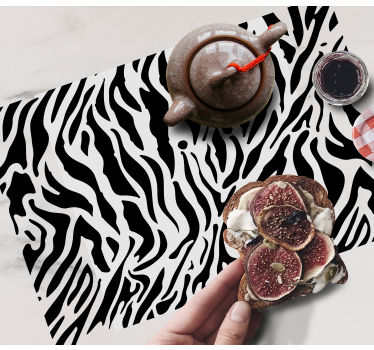 Tischset textur zebra druck oberfläche - TenStickers