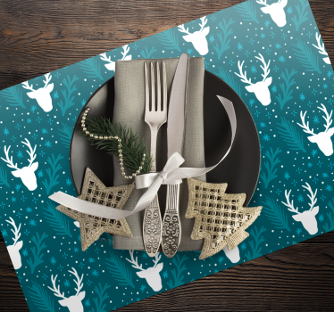 Tischset weihnachten elegante festliche tischdekoration - TenStickers