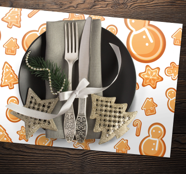 Tischset Weihnachten festliche feiertagsformen - TenStickers