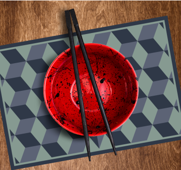 Tischset weihnachten mit geometrischen mustern - TenStickers