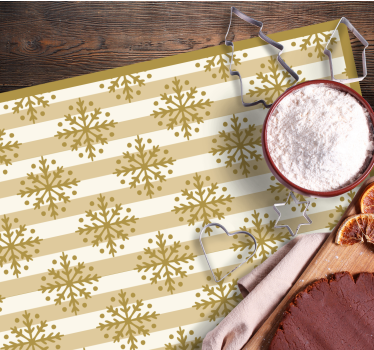 Tischset weihnachten mit schneeflocken-muster - TenStickers