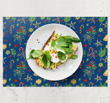 Tischset weihnachten mit weihnachtlichem design - TenStickers