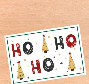 Tischset weihnachten mit weihnachtsbaum-muster - TenStickers
