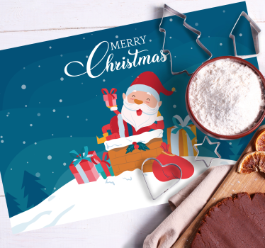 Tischset weihnachten weihnachtsgeschenke vom weihnachtsmann - TenStickers