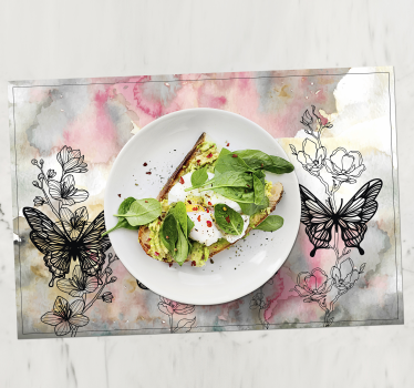 Tischset zuhause Kunstschmetterling - TenStickers