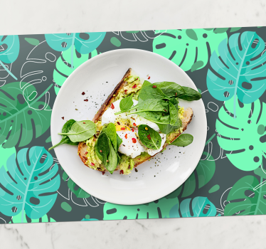 Tischset zuhause Monstera deliciosa - TenStickers
