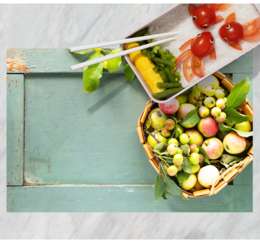 Tischset zuhause obstkorb arrangement - TenStickers