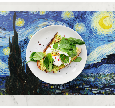 Tischset zuhause Van goghs sternenklare nacht - TenStickers