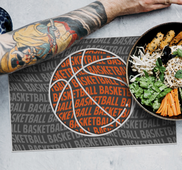Tischsets originell Basketball ball - TenStickers