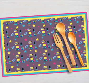 Tischsets originell bunter sternenhimmel druck - TenStickers
