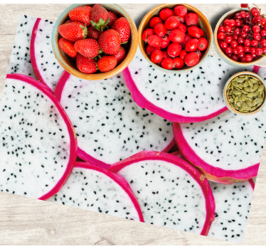 Tischsets originell drachenfrucht-scheibe - TenStickers