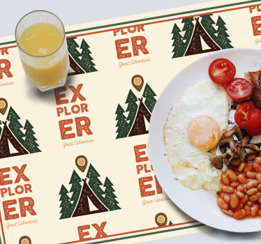 Tischsets originell entdecker abenteuer muster - TenStickers