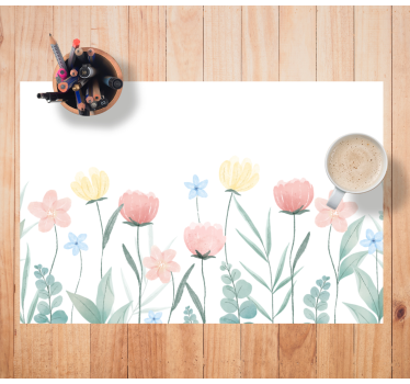 Tischsets originell florales farbenspiel - TenStickers