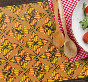 Tischsets originell florales geometrisches muster - TenStickers