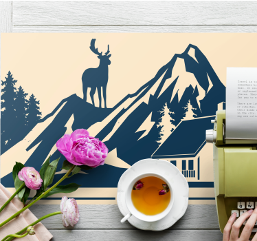 Tischsets originell grandiose berglandschaft - TenStickers