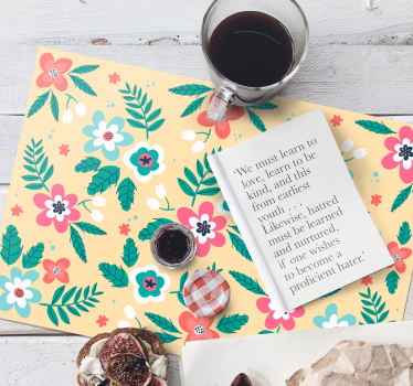 Tischsets originell im floralen design - TenStickers
