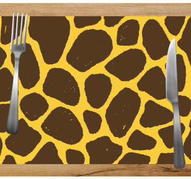 Tischsets originell im giraffenmuster - TenStickers