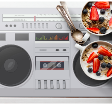 Tischsets originell im retro boombox stil - TenStickers