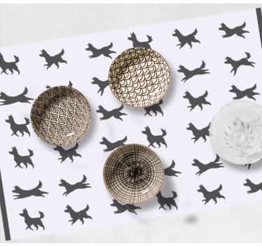 Tischsets originell im stilvollen hundemuster - TenStickers
