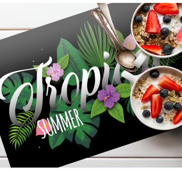 Tischsets originell im tropischen sommerstil - TenStickers