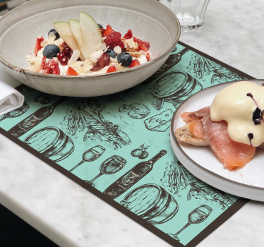 Tischsets originell im vintage-cuisine-stil - TenStickers