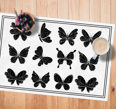 Tischsets originell kollektion schmetterlingsmuster - TenStickers