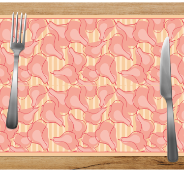 Tischsets originell Kreatives Muster rosa birnen - TenStickers