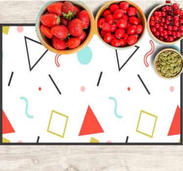 Tischsets originell Lustige geometrische formen - TenStickers
