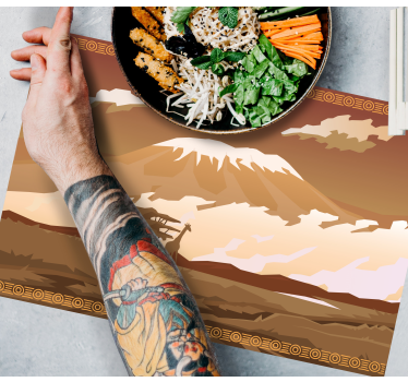 Tischsets originell majestätische berglandschaft - TenStickers